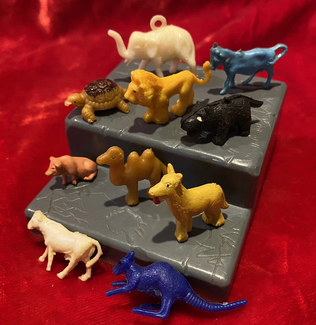 VINTAGE 1960S TOY FARM & ZOO ANIMAL MENAGERIE CAMEL TURTLE ENGLAND HONG