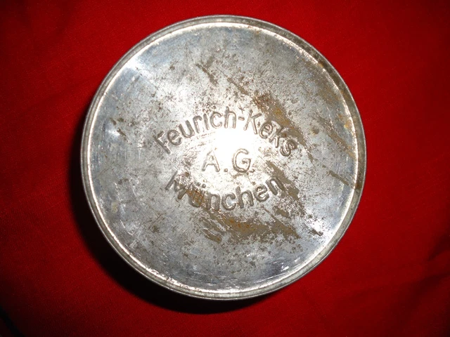 ALTE BLECHDOSE FEURICH Keks AG München Antik EUR 3,00 PicClick DE