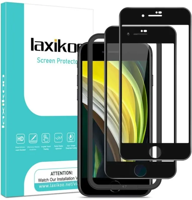 Pellicola Protettiva vetro Iphone SE 2020 / 8 / 7 copertura completa antigraffio