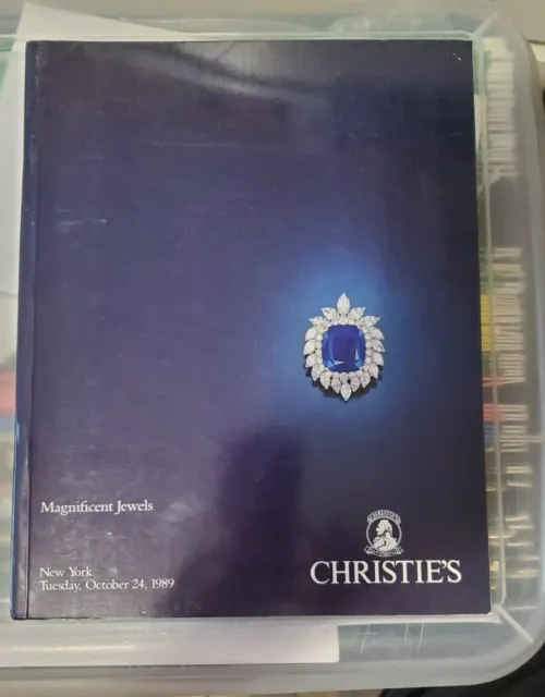 Christies auction catalog Magnificent Jewels NY 1989