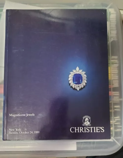 Christies auction catalog Magnificent Jewels NY 1989