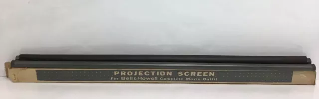Nice Vintage Bell & Howell Projection Screen for Complete Movie Outfit 40" x 30"