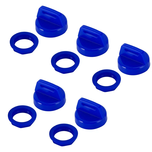 5pcs Key Switch Cover Blue For Polaris Ranger 400 500 570 800 900 1000 O3