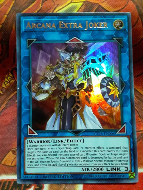 Yugioh Arcana Extra Joker Ultra Rare CT15-EN006 Lightly Played