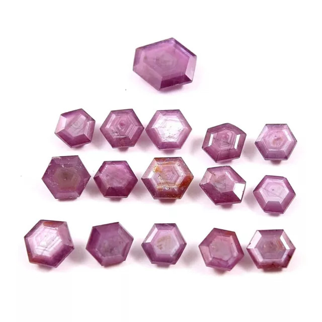 AAA Natural Mozambique CERTIFIED Star Ruby Loose Hexagon Gemstone Cut Lot 41 CT