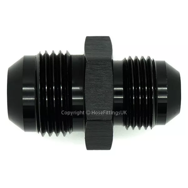 AN-6 MALE to AN-4 MALE JIC BLACK FLARE REDUCER/EXPANDER Oil Hose Fitting Adapter