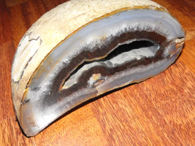 Tolle Achat Druse Geode tolle Optik mit Quarz und Bergkristall 3145 Gramm