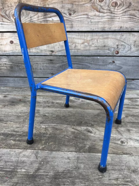 Chaise d École Écolier Enfant Mullca Bistrot Ancien Vintage Design