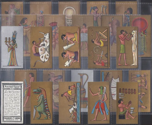 Cavanders-Full Set- Ancient Egypt 1928 (25 Cards) Excellent