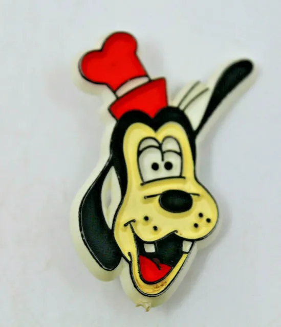 Disney Goofy Face Plastic Collectible Lapel Pin Vintage Hat AS-IS