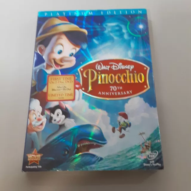 Pinocchio 70th Anniversary Platinum Edition (DVD, 2009 2-Disc Set) NEW Sealed