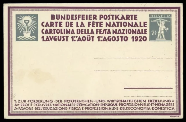 1920, Schweiz, P 61/03, Brief - 1755756