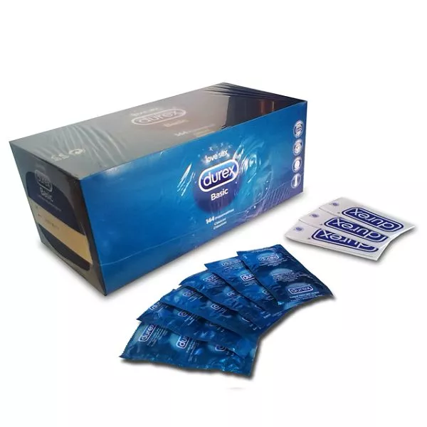Condones / Preservativos Durex Natural Basic Naturales en caja de 144 unidades
