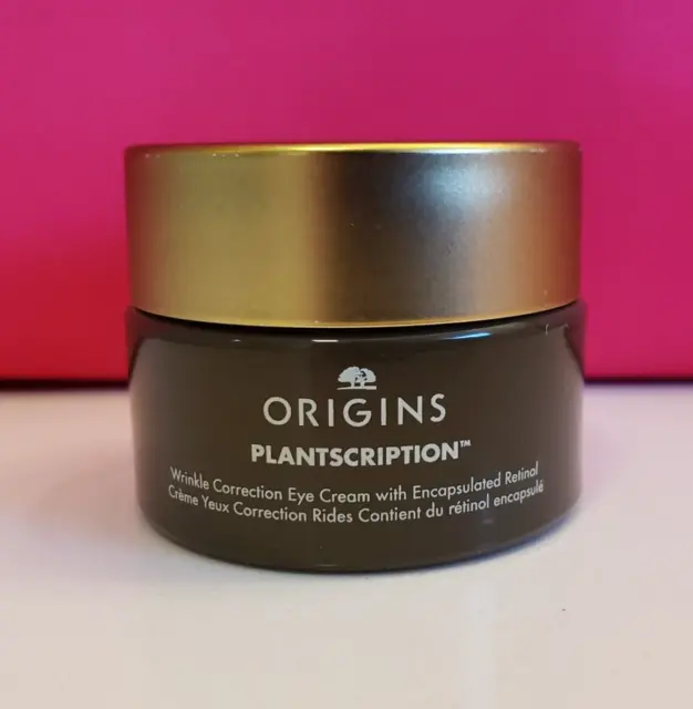 Plantscription Wrinkle Correction Eye Cream Encapsulated Retinol Full Size .5 oz