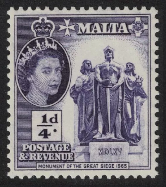 SALE Malta Monument of the Great Siege ¼d 1956 MNH SG#266