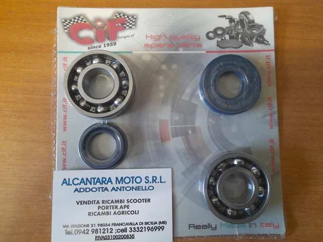 Kit Cuscinetti Paraoli Banco Per Minarelli Verticale Orizzontale Yamaha Aprilia