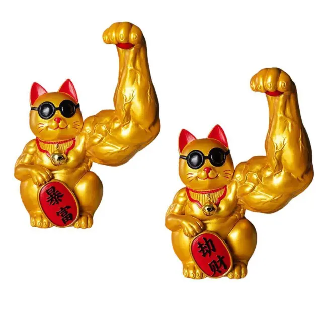 Gros Bras Chanceux Chat Figurine  Ouverture Cadeau Bienvenue Chat Feng Shui