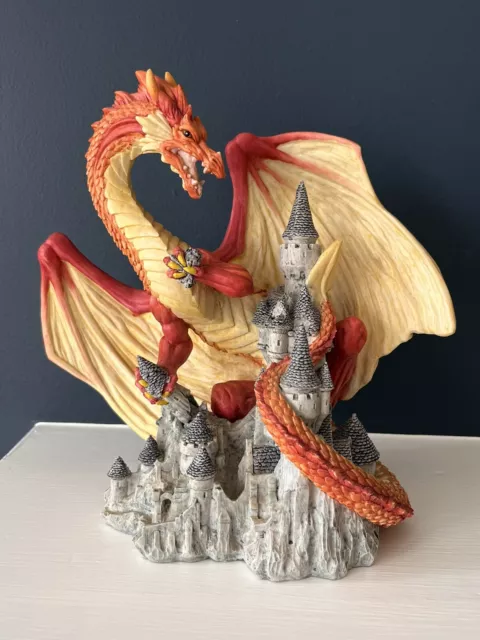 Enchantica Glostomorg 1996 Annual Piece EN2122 Dragon On A Castle