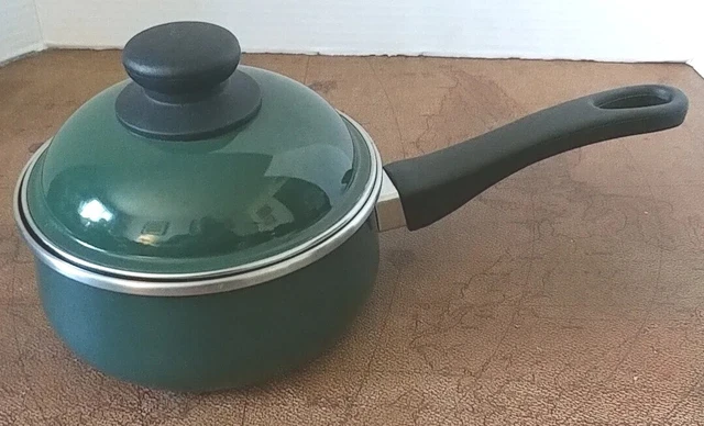 Cacerola Cerámica Megaware 1 Cuarto 0,9L Verde con Tapa Gas Inducción Eléctrica España