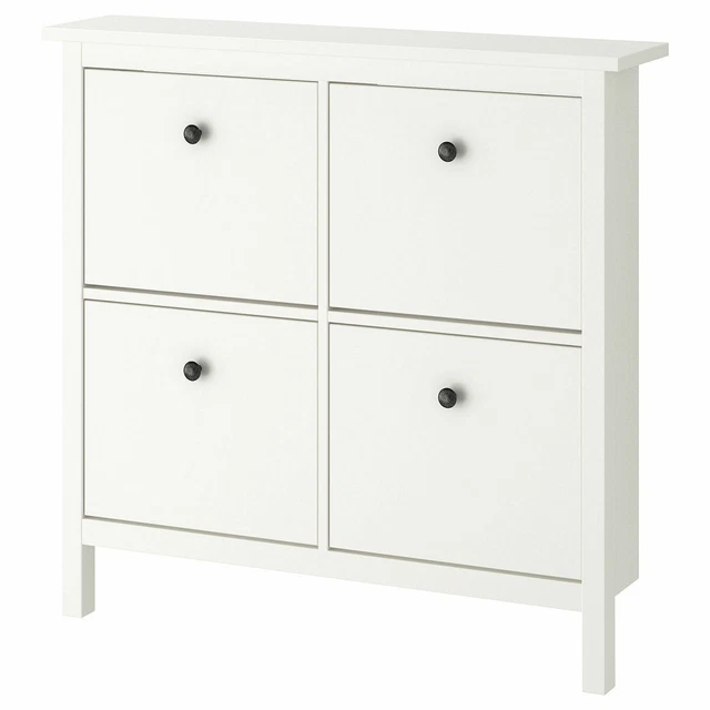IKEA HEMNES SHOE with 4 compartments 107x22x101 cm white £187.