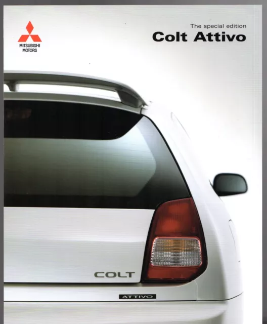 Mitsubishi Colt Attivo 1.3 Limited Edition 2002 UK Market Sales Brochure