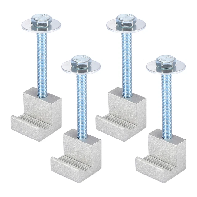 4 Pcs Pickup Camio Strumento Montaggio J Forma Gancio Crossover Argentato