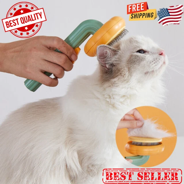 Dog Grooming Brush Pet Hair Remover Cat Self Cleaning Fur Comb Undercoat Massage