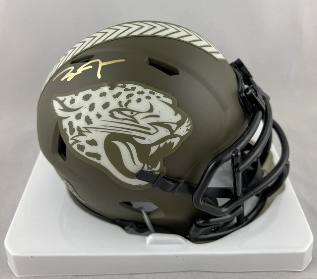 Zay Jones Signed Autographed Jaguars Salute To Service Mini Helmet Bas Coa