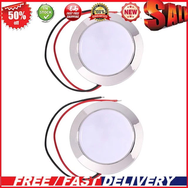 1.8W IP65 Waterproof 12V 24V Auto 24 SMT LED Dome Reading Lamp for Caravan RV