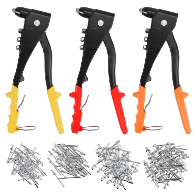 Pop Rivet Heavy Duty Riveter Gun Gutter Kit 200Pcs Revits Hand Riveter Set AUS