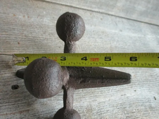 3 Cast Iron Jacks Jax Paper Weight Book End Door Stop Rustic Americana Toy Decor 3