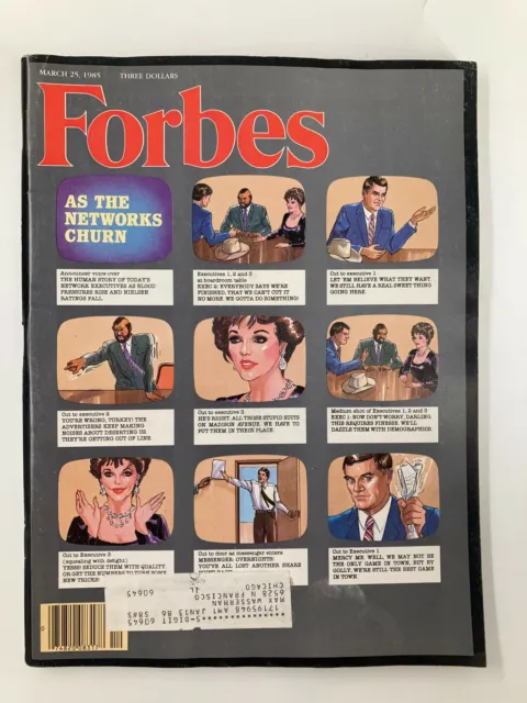 VTG Forbes Magazine March 25 1985 The Human Story of Today's Network Executives