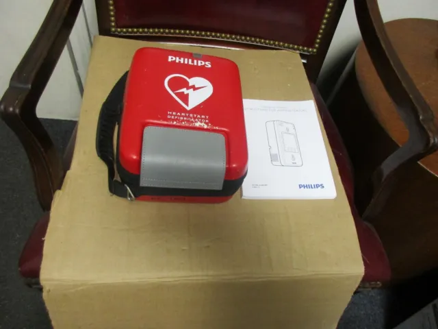 Philips Heartstart FR3 AED with Carry Case, Pad, & (Battery exp. 2025-12)