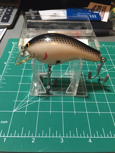 Bagley's Balsa Square Lip - Crankbait American Old Druer - Leurre De Pêche Occasion