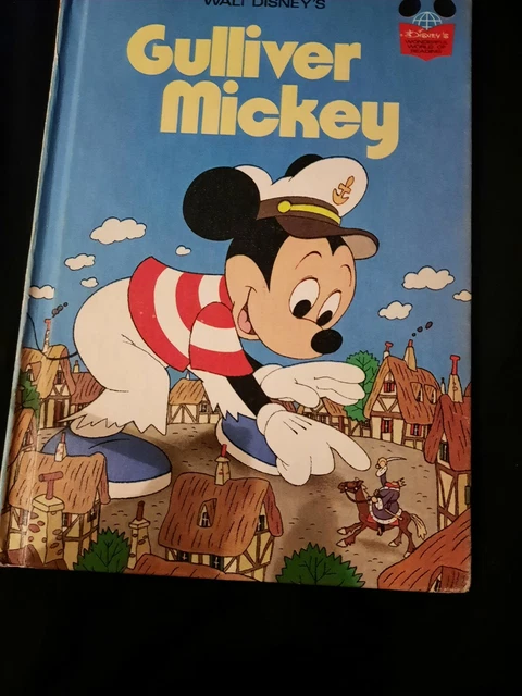Disney's Wonderful World Of Reading Gulliver Mickey 1975 Book Vintage Used Cndt.