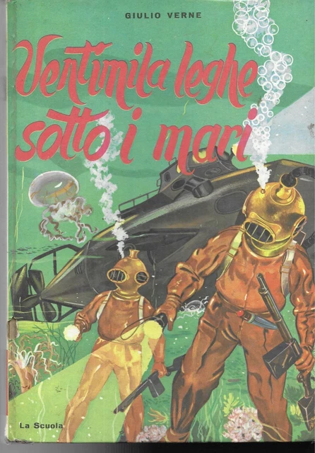 LIBRO (023) - VENTIMILA LEGHE SOTTO I MARI di Giulio Verne, 3^ Edizione 1965