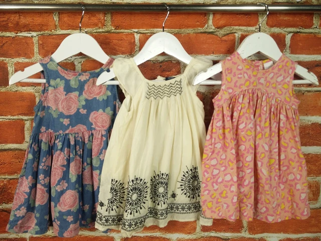 BABY GIRLS BUNDLE AGE 6-9 MONTHS BLUEZOO GAP etc PRETTY DRESS FLORAL SUMMER 74CM