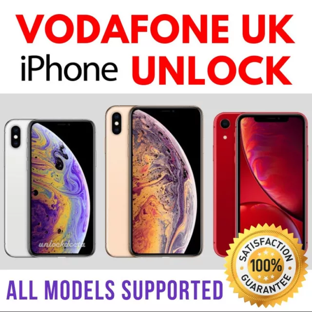 VODAFONE UK UNLOCK CODE SERVICE - iPhone 11 12 13 Pro Max Mini (NEED IMEI ONLY)