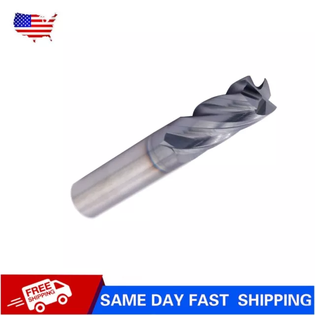 1Pc 4 Flute 1/2" x 1-1/4" x3" Variable Helix End Mill Solid Carbide AlTiN Coated