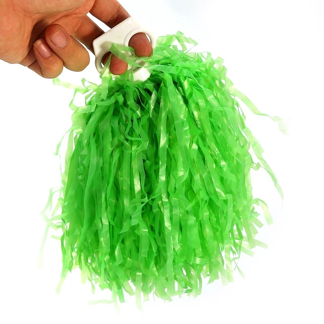 (green) Cheer Pompoms Durable Easy To Install Cheerleading Poms Flexible