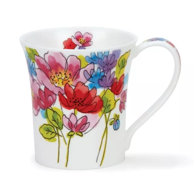 Inky Florals Rose Dunoon Tasse à Thé Café Tasse jura Petit 0,2 L