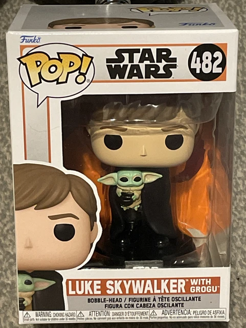 Funko Pop Star Wars: The Mandalorian Luke Skywalker With Grogu #482 + Protector.