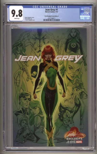 Jean Grey #1 CGC 9.8 J Scott Campbell Edition A Ltd 3,240 Copies (2017)
