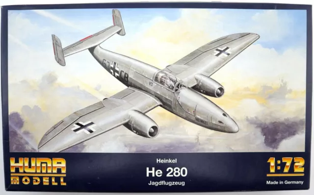 Huma Modell 4000 Heinkel He 280 Jagdflugzeug 1:72 Bausatz