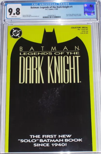 Batman: Legends of the Dark Knight #1 CGC 9.8 Yellow cover. Poster included