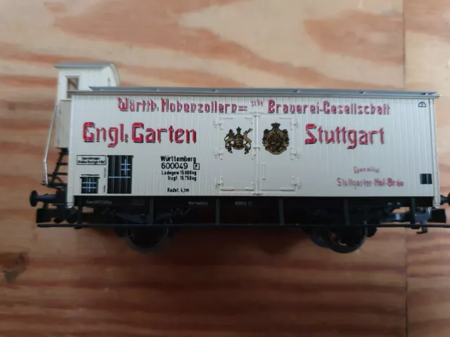 Märklin H0 4677 Bierwagen m. Brhs. Engl. Garten Stuttgart OVP sehr guter Zustand