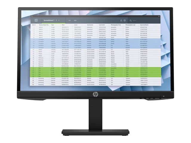 HP P22 G4 LED Monitor 21.5" (54,6 cm) FHD 1920x1080 60Hz IPS schwarz HDMI VGA DP