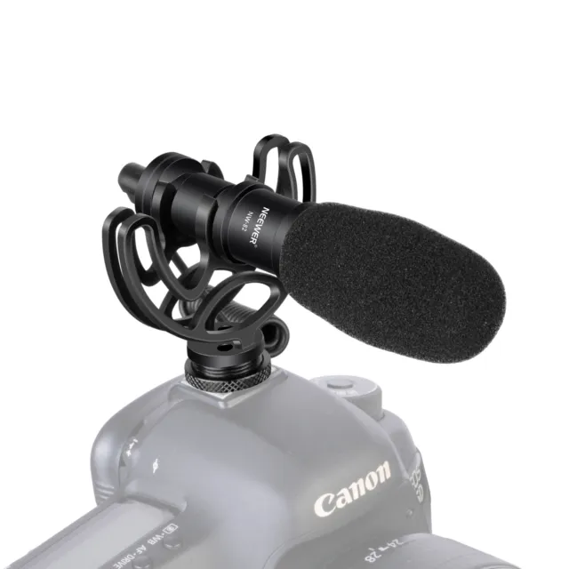 Neewer Universal Video Microphone with Shock Mount for Cameras and Smartphones