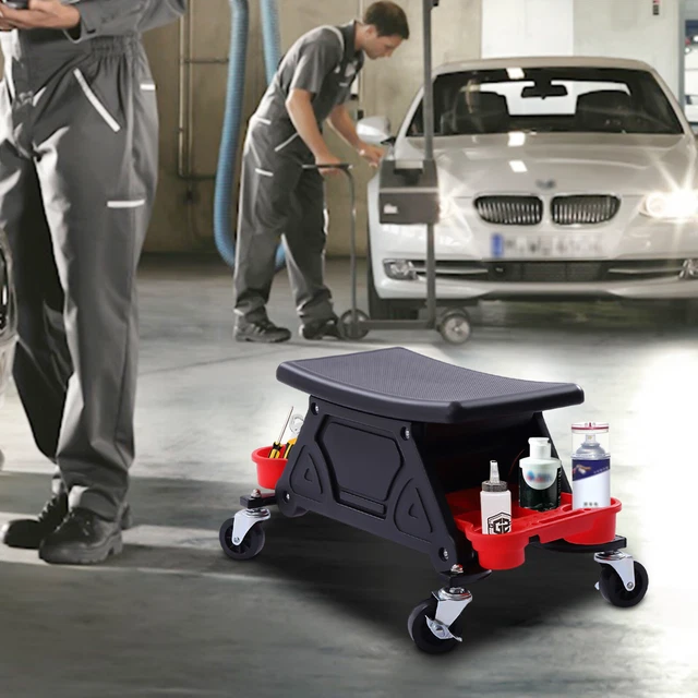 150kg Werkstatthocker fahrbar ergonomischer Werkstattstuhl Hocker Werkzeugwagen