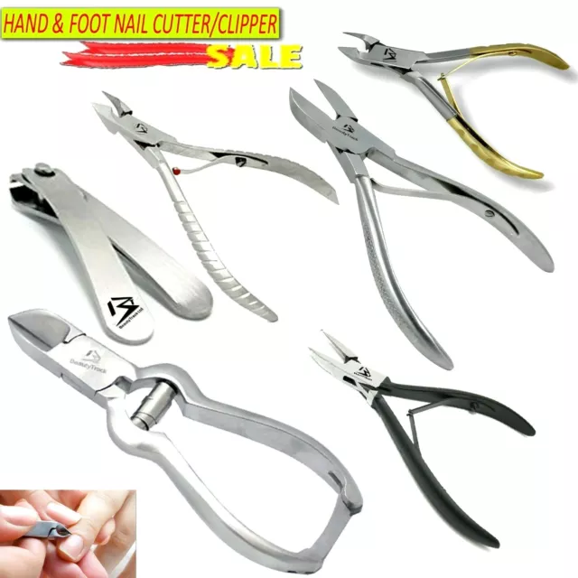 Toe Nail Clippers Nippers Cutters Set – Chiropody Podiatry Heavy Duty Thick Hard